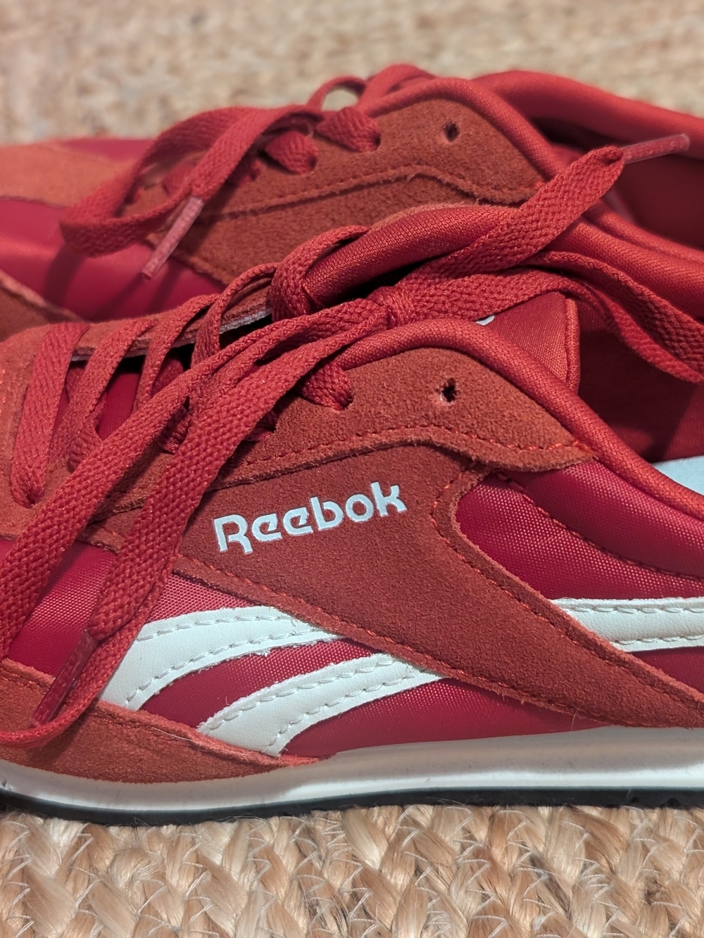 Reebok Classic Red Suede Sneakers